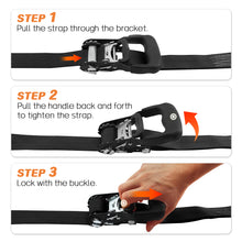 Load image into Gallery viewer, 1.5" x 15' Ratchet Straps 3,000 LBS (4-Packs)