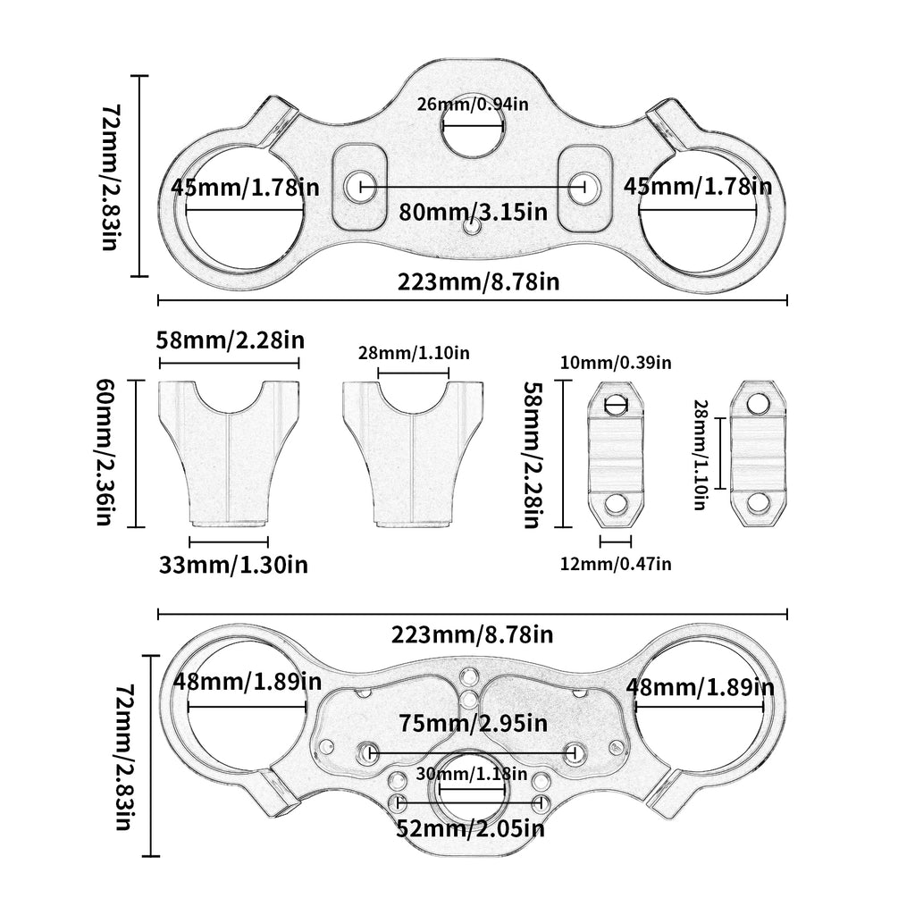 Universal Triple Clamp