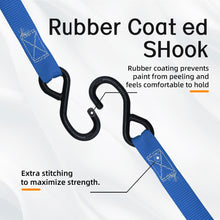 Load image into Gallery viewer, 1"x10' Ratchet Straps 1,500 LBS (4-Packs)