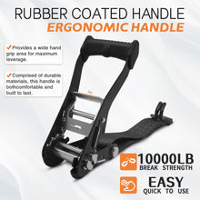 Load image into Gallery viewer, 2"x27' Ratchet Straps 10,000 LBS (1-Pack)