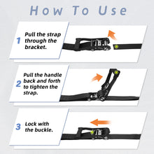 Load image into Gallery viewer, 2"x27' Ratchet Straps 10,000 LBS (1-Pack)