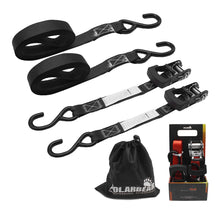 Load image into Gallery viewer, 1"x10' Ratchet Straps 1,500 LBS (2-Packs)