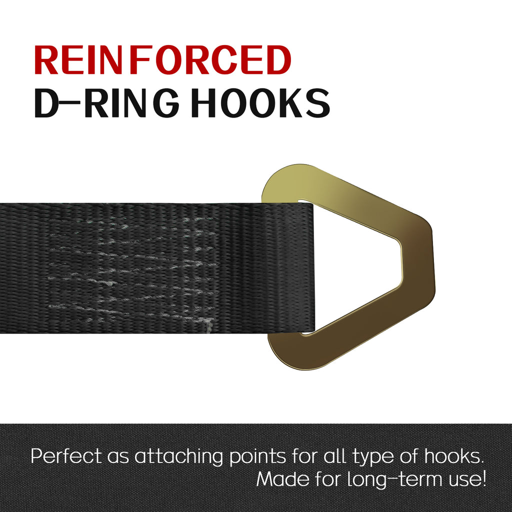 2"x38" D-Ring Straps 10,000 LBS (4-Packs)