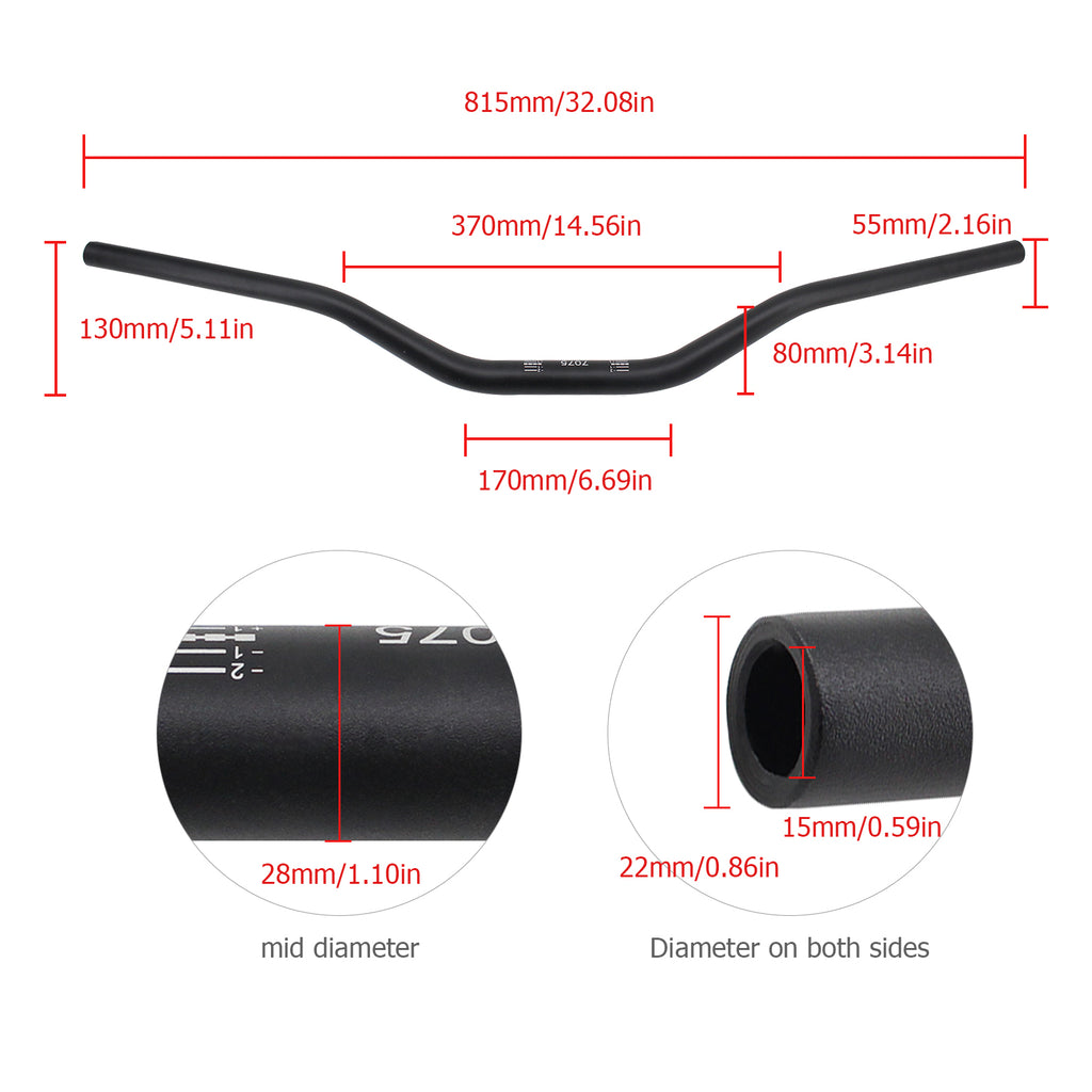 28mm Handlebar 7075 Aluminum Alloy