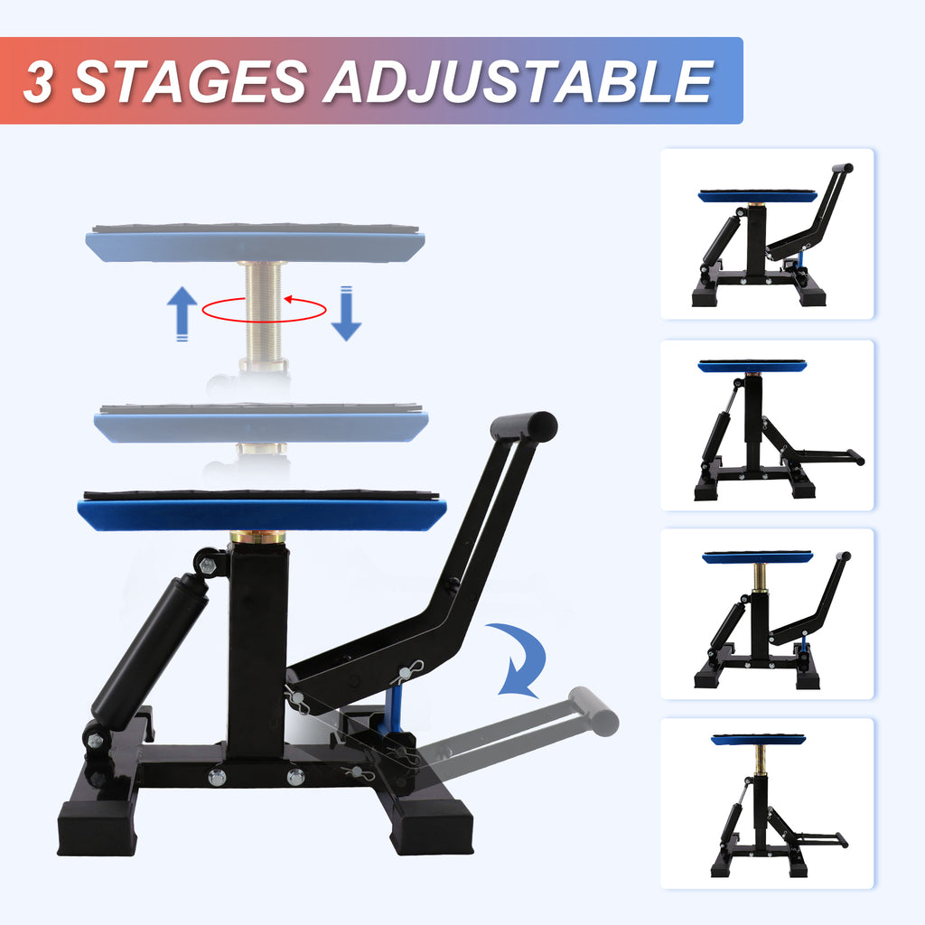 Dirt Bike Stand with Damp, Aluminum