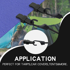 28Pcs Bungee Cords with Hooks